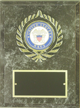 Simulated Black Marble Plaque