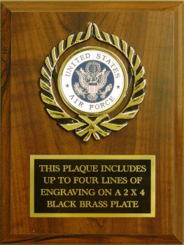 Simulated Cherry Wood Plaque