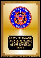 USCG Group B Plaque Example