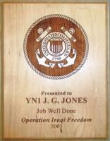 United States Coast Guard Laser Engraved Plaques