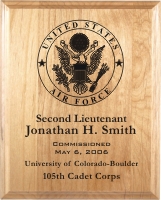 Laser Engraved Alder Wood Plaque