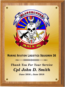 6X8 USMC Group C Style Plaque