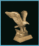 8 inch Gold Resin Eagle