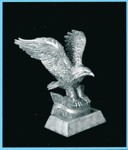 8 inch Silver Resin Eagle