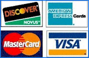 We accept these credit cards