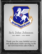 United States Air Force Plaque Group C Style from Trophy Express