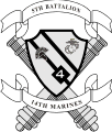 5th Battalion 14th Marines Laser Logo